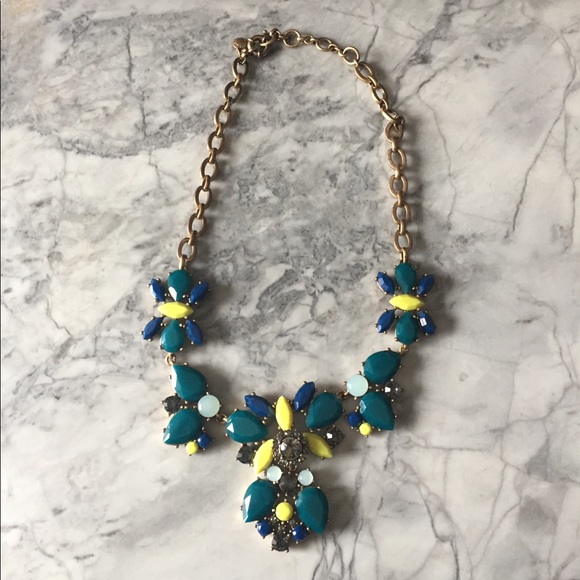J. Crew Jewelry - J. Crew Neon Accent Statement Necklace